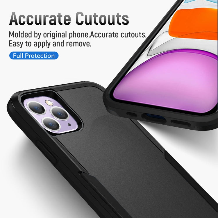 For iPhone 11 Pro Max Pioneer Armor Heavy Duty Shockproof Phone Case (Black) by buy2fix