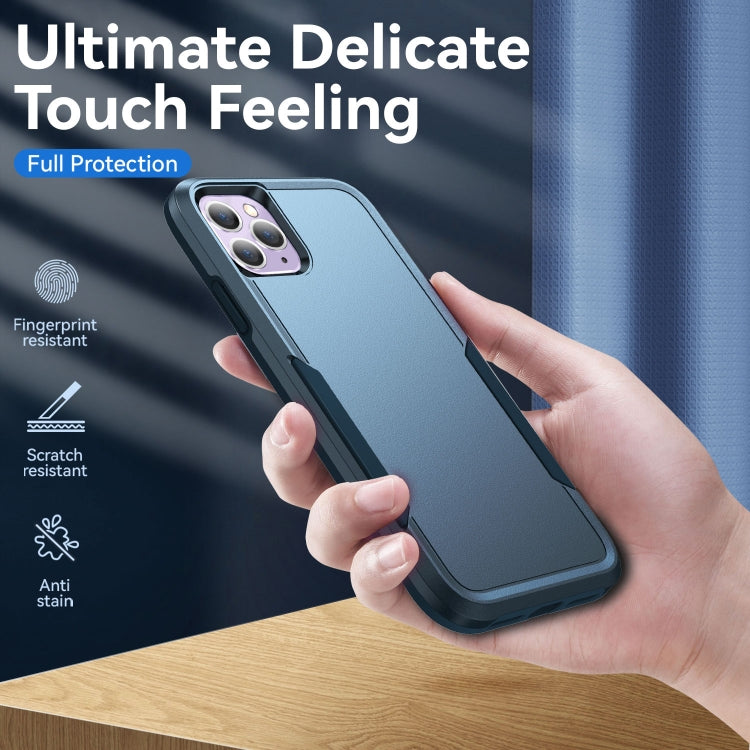 For iPhone 11 Pro Max Pioneer Armor Heavy Duty Shockproof Phone Case (Blue) by buy2fix