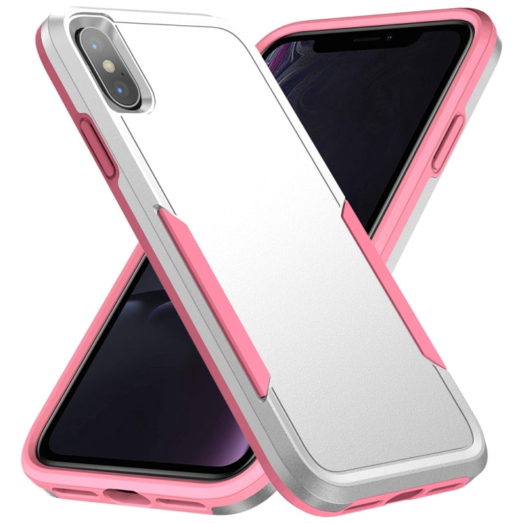For iPhone X / XS Pioneer Armor Heavy Duty Shockproof Phone Case(White) by buy2fix