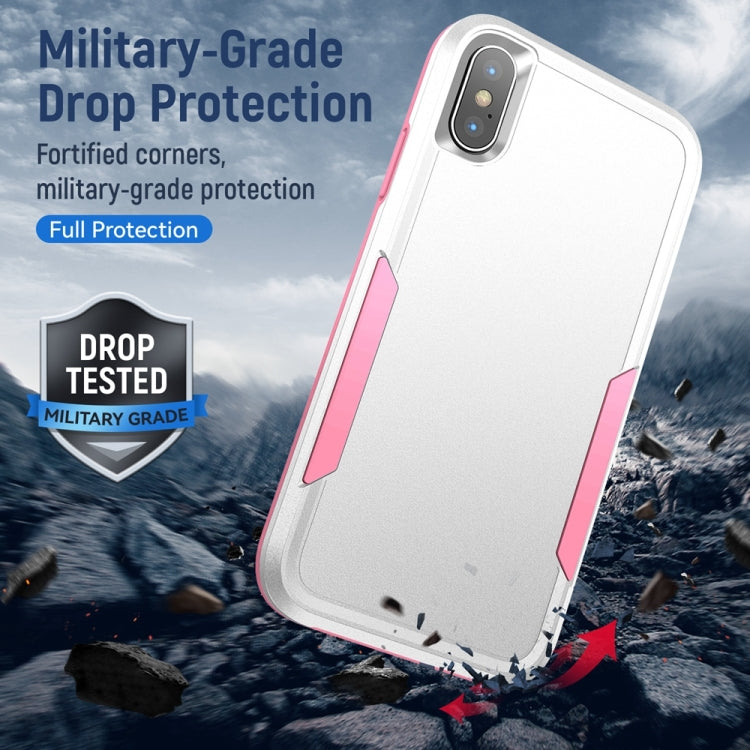 For iPhone X / XS Pioneer Armor Heavy Duty Shockproof Phone Case(White) by buy2fix