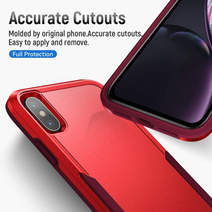 For iPhone X / XS Pioneer Armor Heavy Duty Shockproof Phone Case(Red) by buy2fix
