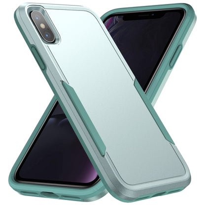 For iPhone X / XS Pioneer Armor Heavy Duty Shockproof Phone Case(Green) by buy2fix