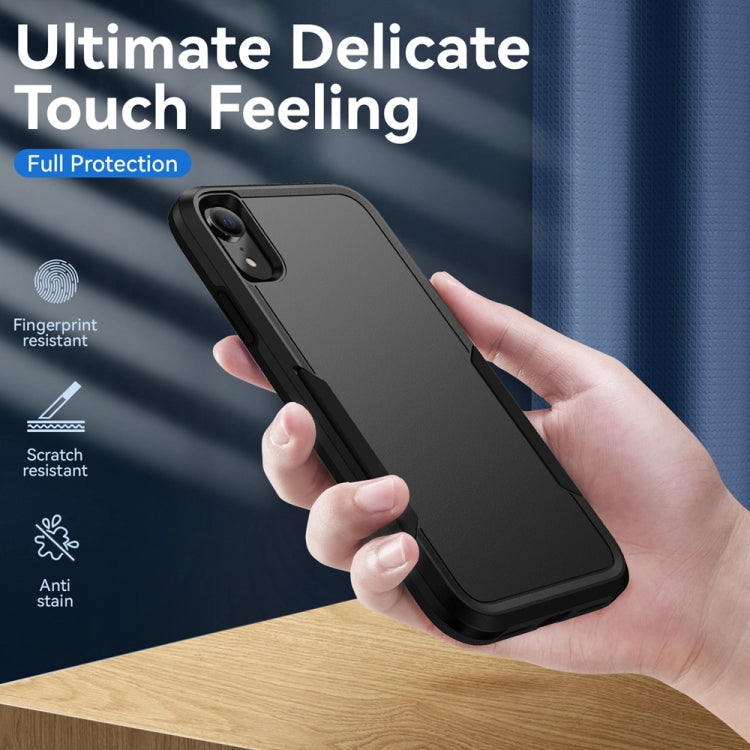 For iPhone XR Pioneer Armor Heavy Duty Shockproof Phone Case(Black) by buy2fix