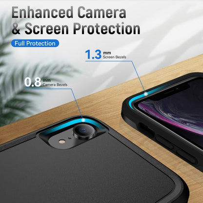 For iPhone XR Pioneer Armor Heavy Duty Shockproof Phone Case(Black) by buy2fix