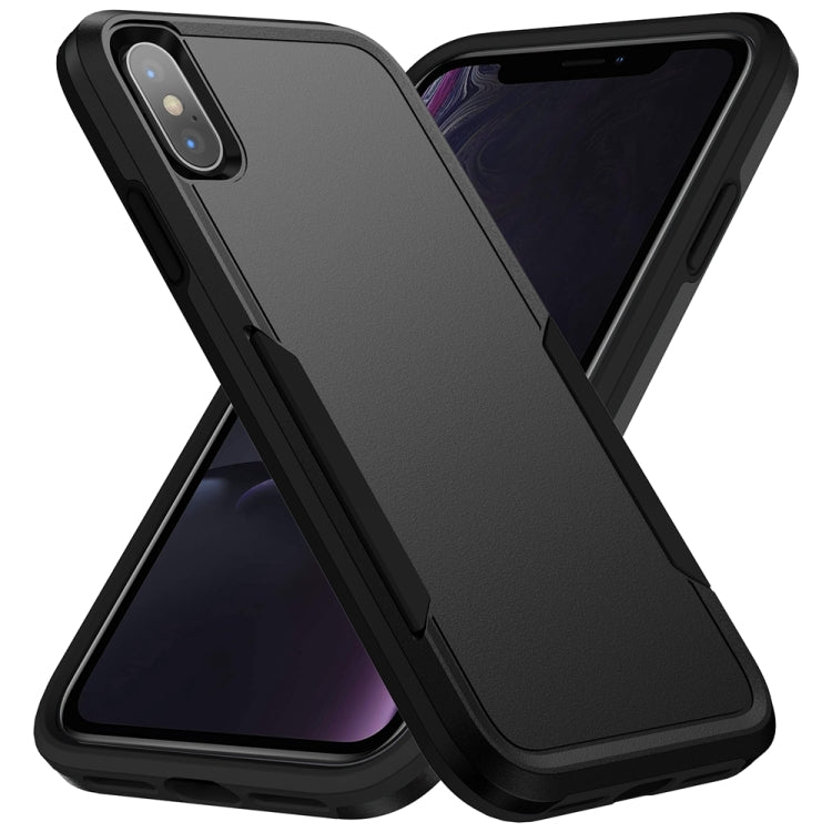 For iPhone XS Max Pioneer Armor Heavy Duty Shockproof Phone Case(Black) by buy2fix