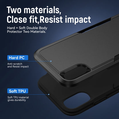 For iPhone XS Max Pioneer Armor Heavy Duty Shockproof Phone Case(Black) by buy2fix