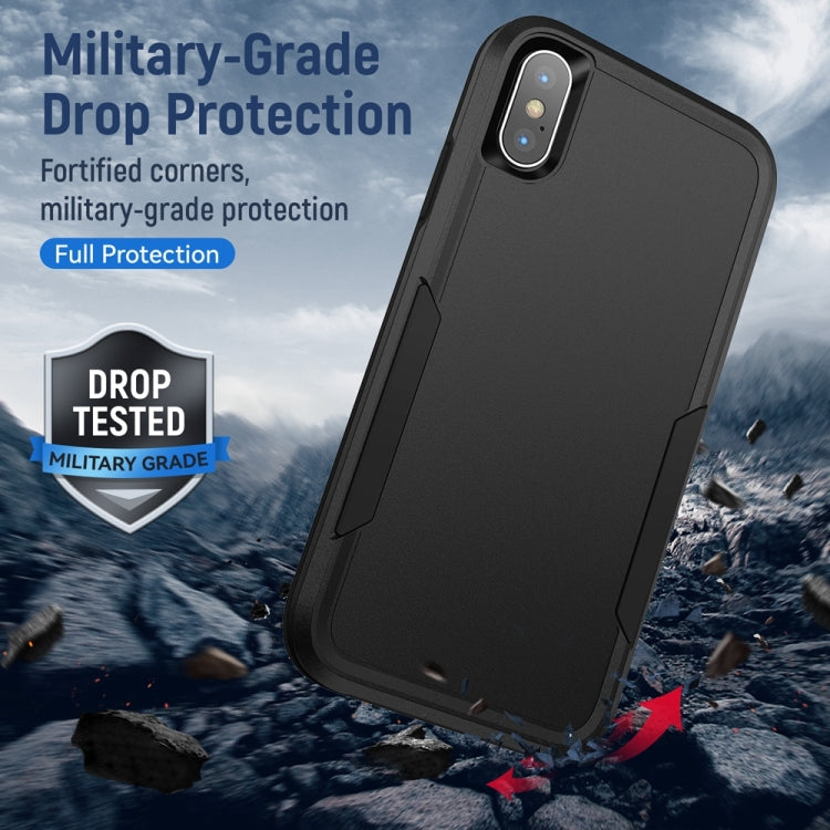 For iPhone XS Max Pioneer Armor Heavy Duty Shockproof Phone Case(Black) by buy2fix