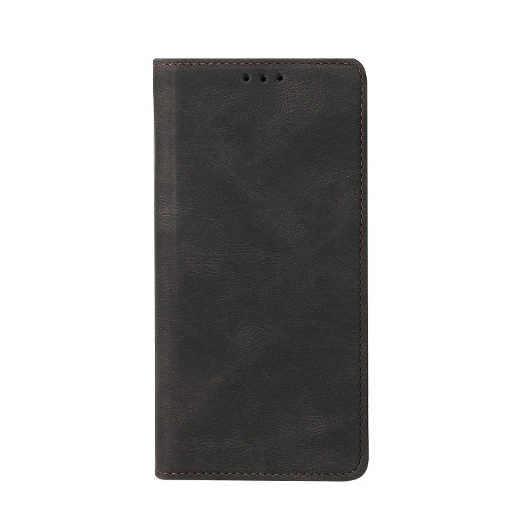 For Samsung Galaxy A01 EU Version Simple Suction Closure Horizontal Flip Leather Case with Holder & Card Slot & Wallet(Black) by buy2fix