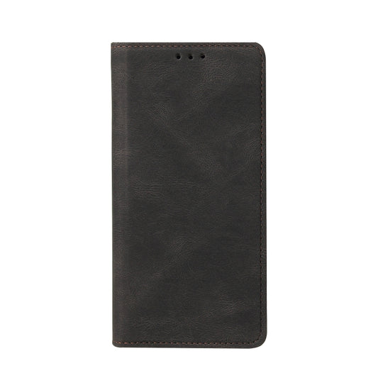 For Samsung Galaxy A01 EU Version Simple Suction Closure Horizontal Flip Leather Case with Holder & Card Slot & Wallet(Black) by buy2fix