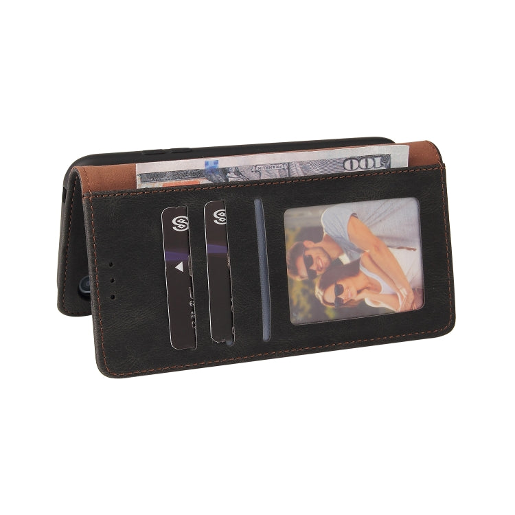 For Samsung Galaxy A01 EU Version Simple Suction Closure Horizontal Flip Leather Case with Holder & Card Slot & Wallet(Black) by buy2fix