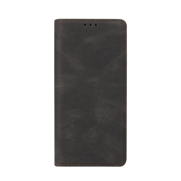 For Samsung Galaxy A02 Simple Suction Closure Horizontal Flip Leather Case with Holder & Card Slot & Wallet(Black) by buy2fix