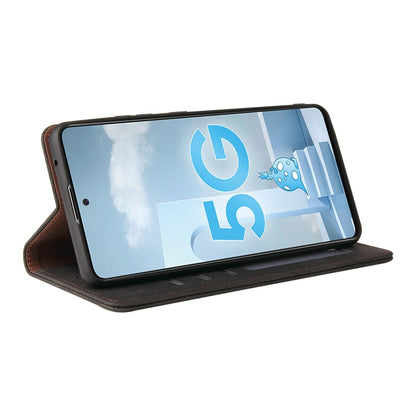 For Samsung Galaxy A51 5G Simple Suction Closure Horizontal Flip Leather Case with Holder & Card Slot & Wallet(Black) by buy2fix