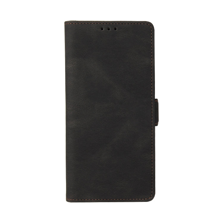 For Samsung Galaxy Note10+ Simple Suction Closure Horizontal Flip Leather Case with Holder & Card Slot & Wallet(Black) by buy2fix