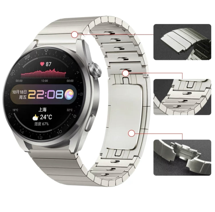 For Huawei Watch GT2 Pro 22mm Self-demolition Stainless Steel Metal Watch Band (Silver) by buy2fix