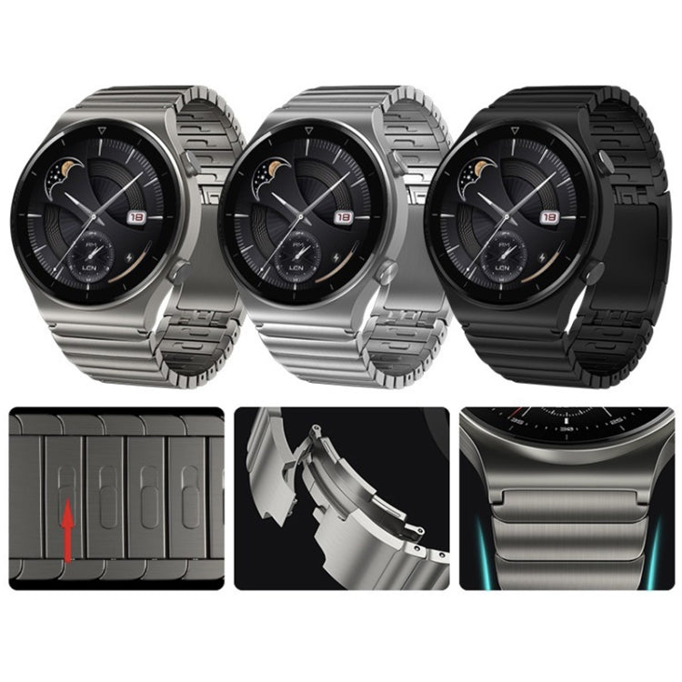 For Huawei Watch GT2 Pro 22mm Self-demolition Stainless Steel Metal Watch Band (Silver) by buy2fix