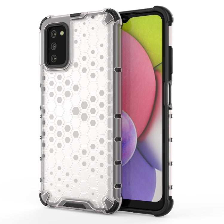 For Samsung Galaxy A03s 164mm Shockproof Honeycomb PC + TPU Case(White) by buy2fix