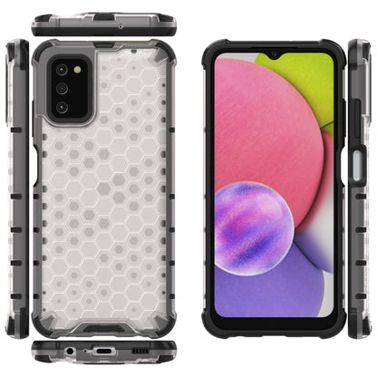For Samsung Galaxy A03s 164mm Shockproof Honeycomb PC + TPU Case(White) by buy2fix