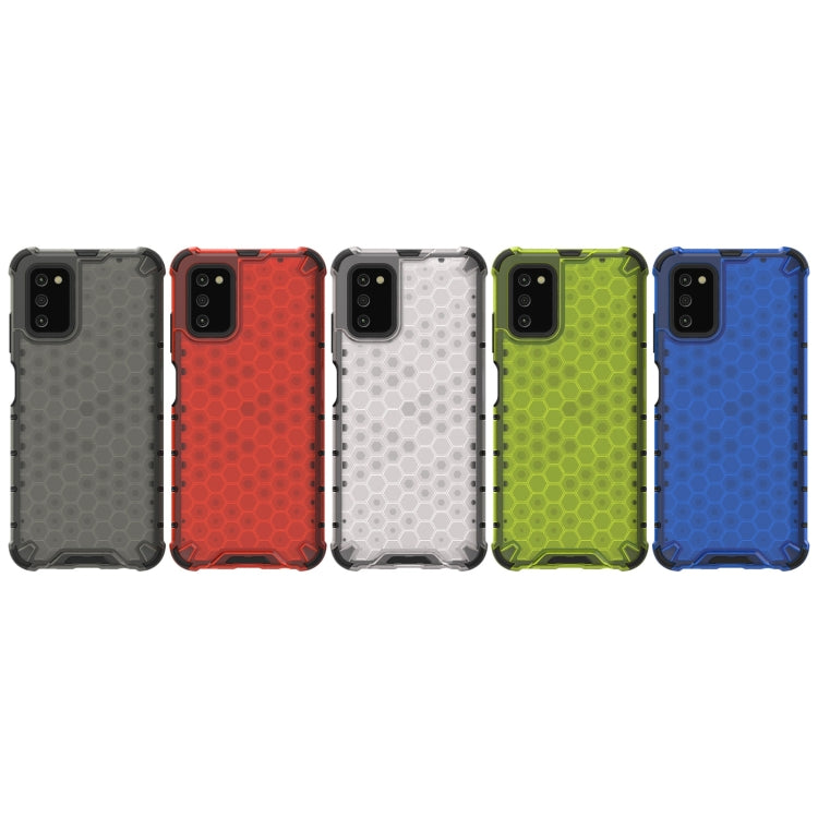 For Samsung Galaxy A03s 164mm Shockproof Honeycomb PC + TPU Case(Green) by buy2fix
