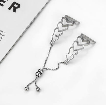 For Garmin Vivoactive 4 22mm Universal Love Bracelet Metal Watch Band(Silver) by buy2fix