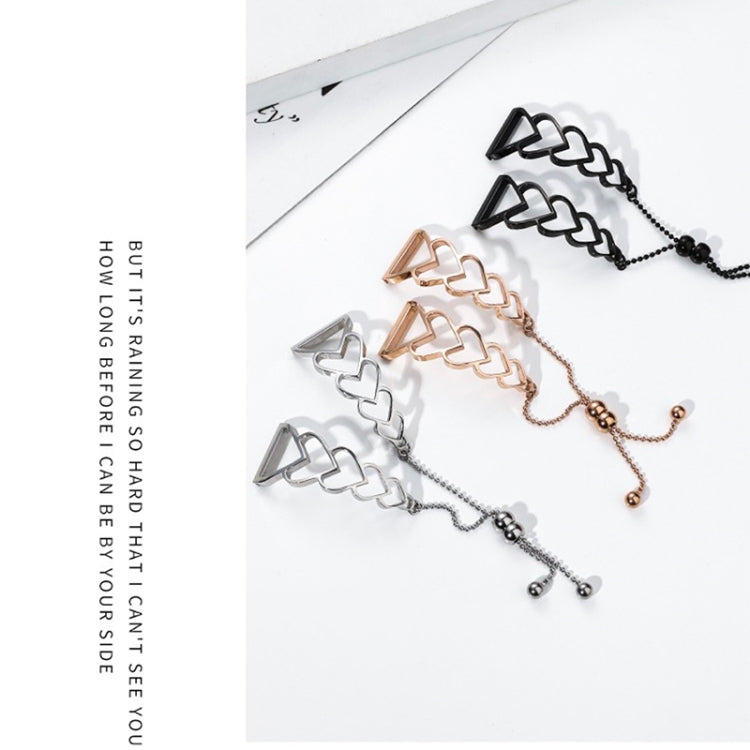 For Garmin Vivoactive 4 22mm Universal Love Bracelet Metal Watch Band(Silver) by buy2fix