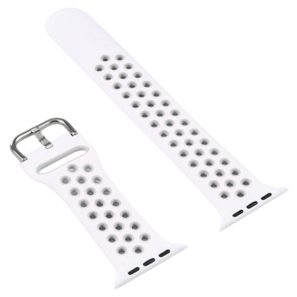 Silicone Watch Band + Protective Case with Screen Protector Set For Apple Watch Series 3 & 2 & 1 38mm(White) by buy2fix
