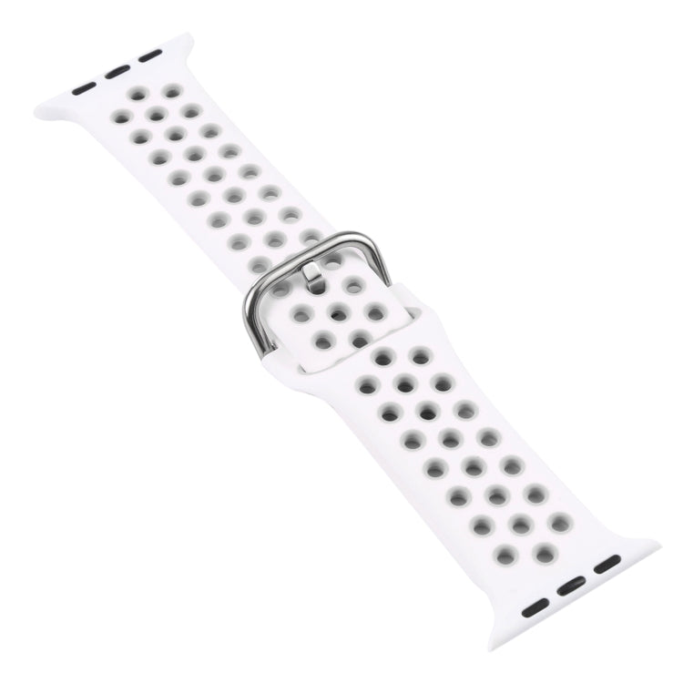 Silicone Watch Band + Protective Case with Screen Protector Set For Apple Watch Series 3 & 2 & 1 38mm(White) by buy2fix