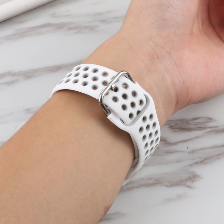 Silicone Watch Band + Protective Case with Screen Protector Set For Apple Watch Series 3 & 2 & 1 38mm(White) by buy2fix