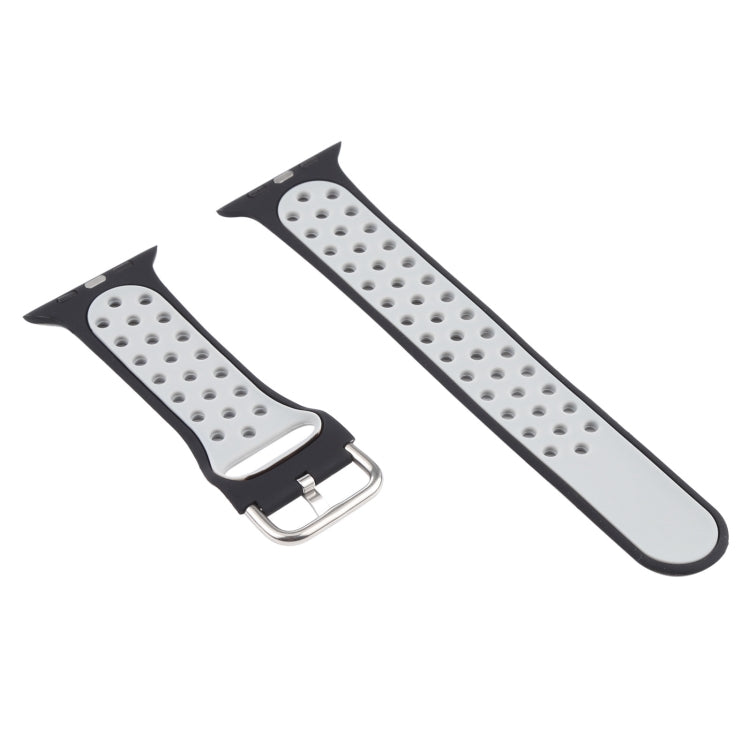 Silicone Watch Band + Protective Case with Screen Protector Set For Apple Watch Series 3 & 2 & 1 42mm(Black Grey) by buy2fix