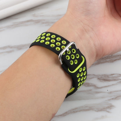 Silicone Watch Band + Protective Case with Screen Protector Set For Apple Watch Series 3 & 2 & 1 42mm(Black Yellow) by buy2fix