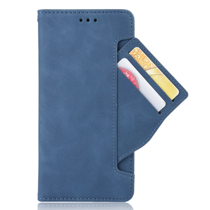For Motorola Edge 20 Skin Feel Calf Pattern Horizontal Flip Leather Case with Holder & Card Slots & Photo Frame(Blue) by buy2fix
