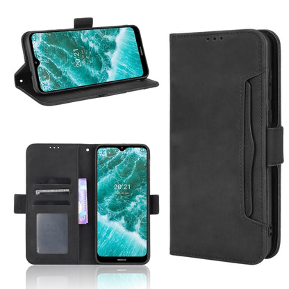 For Nokia C30 Skin Feel Calf Pattern Horizontal Flip Leather Case with Holder & Card Slots & Photo Frame(Black) by buy2fix