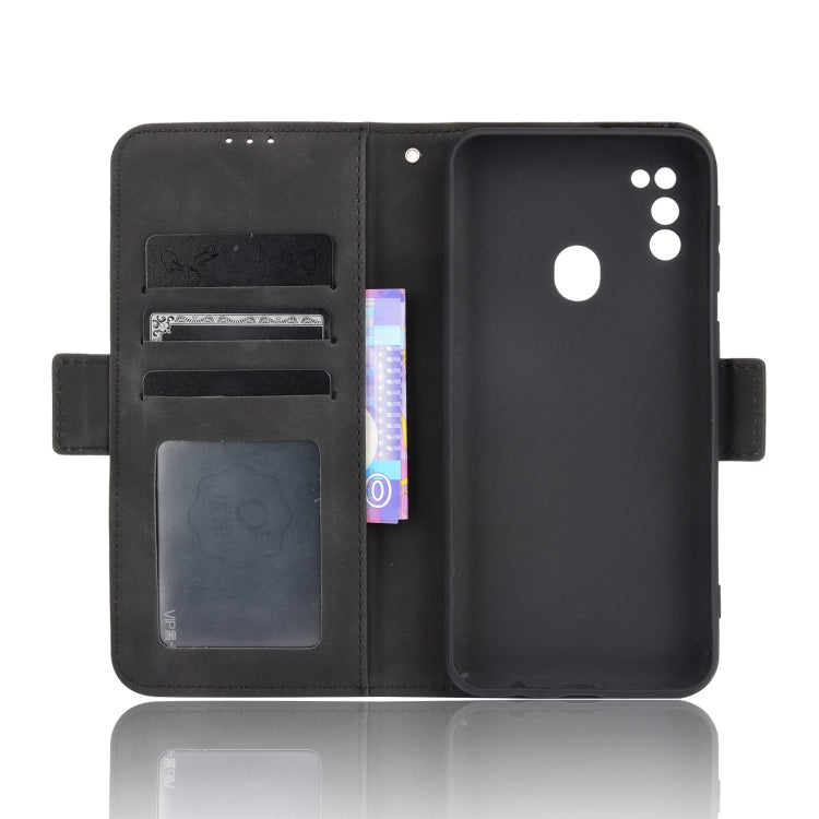 For Samsung Galaxy M21 2021 Skin Feel Calf Pattern Horizontal Flip Leather Case with Holder & Card Slots & Photo Frame(Black) by buy2fix