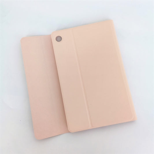 For Lenovo Smart Tab M10 HPD Plus TB-X606F 10.3 inch LX103 Solid Color Detachable Square Keycap Bluetooth Keyboard Leather Tablet Case with Stand(Pink) by buy2fix
