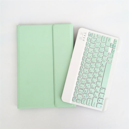 For Lenovo Pad Tab P11 Pro 11.5 inch TB-J706F LX115 Solid Color Detachable Square Keycap Bluetooth Keyboard Leather Tablet Case with Stand(Green) by buy2fix