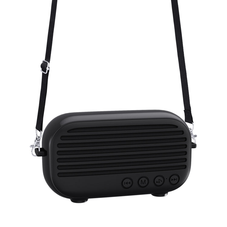 New Rixing NR-3000M Bluetooth 5.0 Portable Karaoke Wireless Bluetooth Speaker with Microphone & Shoulder Strap(Black) - Desktop Speaker by NewRixing | Online Shopping UK | buy2fix