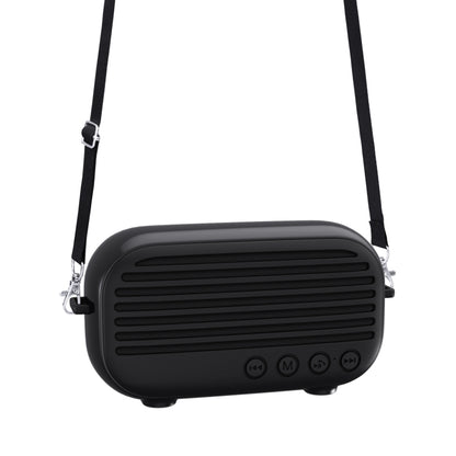 New Rixing NR-3000M Bluetooth 5.0 Portable Karaoke Wireless Bluetooth Speaker with Microphone & Shoulder Strap(Black) - Desktop Speaker by NewRixing | Online Shopping UK | buy2fix