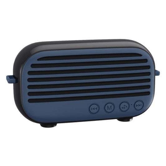New Rixing NR-3000M Bluetooth 5.0 Portable Karaoke Wireless Bluetooth Speaker with Microphone & Shoulder Strap(Blue) - Desktop Speaker by NewRixing | Online Shopping UK | buy2fix