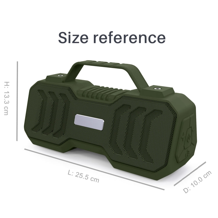 New Rixing NR-4500M Bluetooth 5.0 Portable Outdoor Karaoke Wireless Bluetooth Speaker with Microphone(Grey) - Desktop Speaker by NewRixing | Online Shopping UK | buy2fix