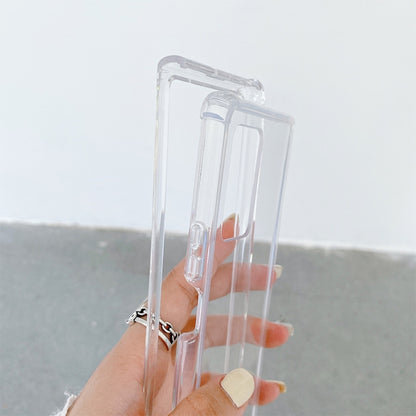 For Samsung Galaxy Z Fold2 5G Shock-resistant Transparent Acrylic TPU Protective Case by buy2fix