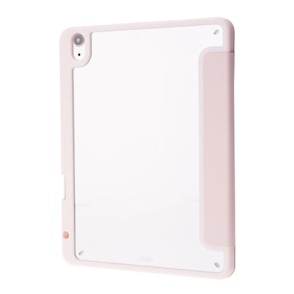 Deformation Transparent Acrylic Horizontal Flip PU Leather Case with Multi-folding Holder & Sleep / Wake-up Function & Pen Slot For iPad Air 2022 / 2020 10.9(Rose Gold) - iPad Air (2022) / (2020) 10.9 Cases by buy2fix | Online Shopping UK | buy2fix