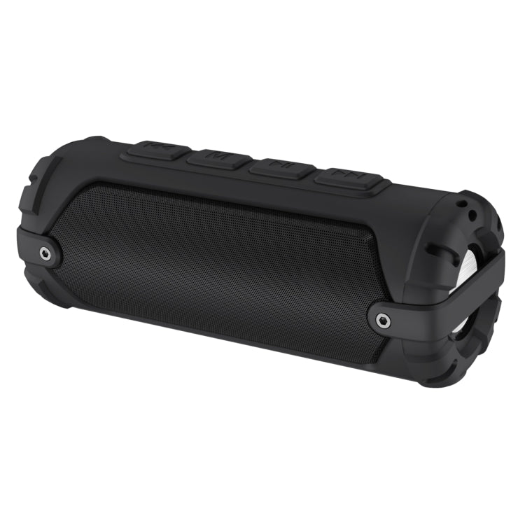 New Rixing NR-6013M Bluetooth 5.0 Portable Outdoor Karaoke Wireless Bluetooth Speaker with Microphone & Shoulder Strap(Black) - Desktop Speaker by NewRixing | Online Shopping UK | buy2fix