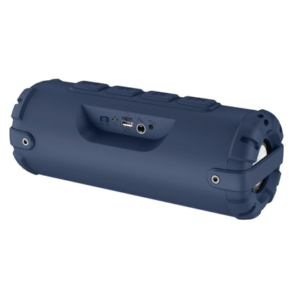 New Rixing NR-6013M Bluetooth 5.0 Portable Outdoor Karaoke Wireless Bluetooth Speaker with Microphone & Shoulder Strap(Blue) - Desktop Speaker by NewRixing | Online Shopping UK | buy2fix
