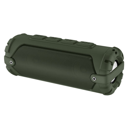 New Rixing NR-6013M Bluetooth 5.0 Portable Outdoor Karaoke Wireless Bluetooth Speaker with Microphone & Shoulder Strap(Green) - Desktop Speaker by NewRixing | Online Shopping UK | buy2fix