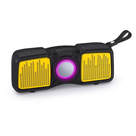 New Rixing NR-9011 Bluetooth 5.0 Portable Outdoor Wireless Bluetooth Speaker(Yellow) - Desktop Speaker by NewRixing | Online Shopping UK | buy2fix