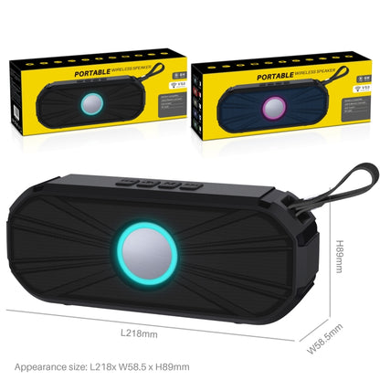 New Rixing NR-9012 Bluetooth 5.0 Portable Outdoor Wireless Bluetooth Speaker(Blue) - Desktop Speaker by NewRixing | Online Shopping UK | buy2fix