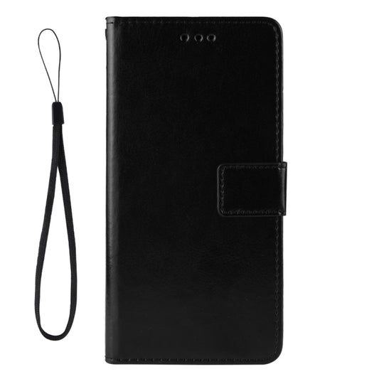 For Motorola Edge 20 Crazy Horse Texture Horizontal Flip Leather Case with Holder & Card Slots & Lanyard(Black) by buy2fix
