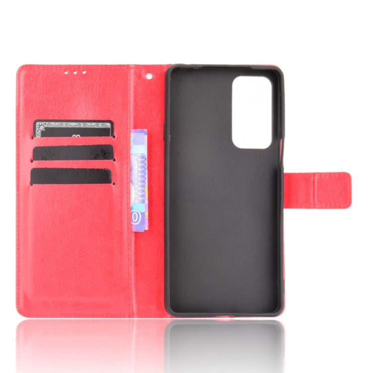 For Motorola Edge 20 Crazy Horse Texture Horizontal Flip Leather Case with Holder & Card Slots & Lanyard(Red) by buy2fix