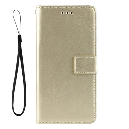 For Motorola Edge 20 Crazy Horse Texture Horizontal Flip Leather Case with Holder & Card Slots & Lanyard(Gold) by buy2fix