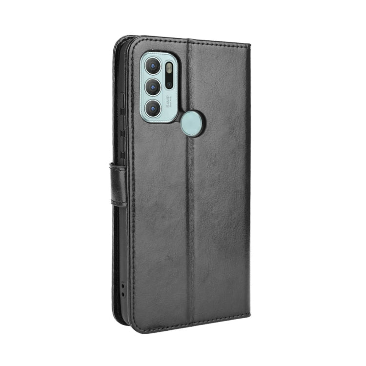 For Motorola Moto G60S Crazy Horse Texture Horizontal Flip Leather Case with Holder & Card Slots & Lanyard(Black) by buy2fix