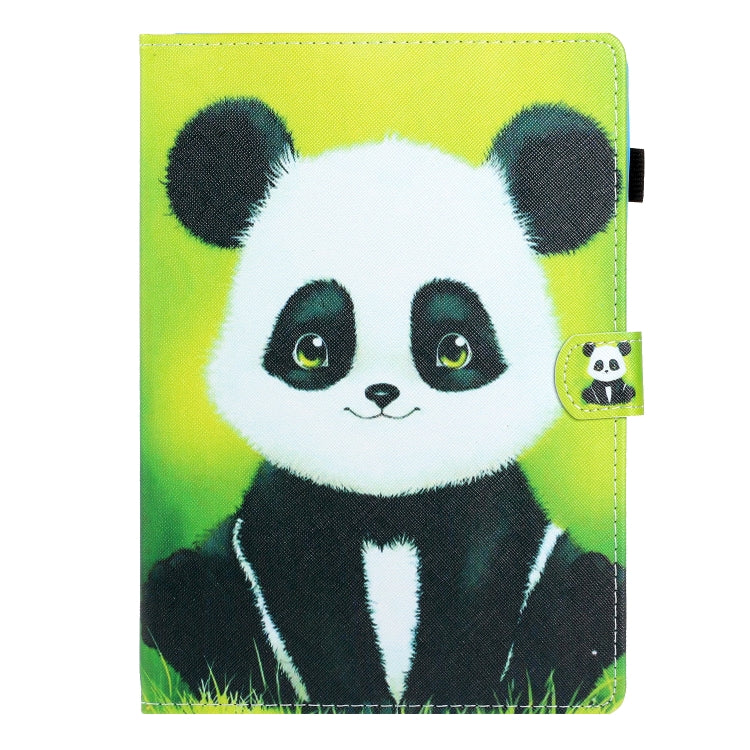 10 inch Universal Colored Drawing Horizontal Flip PU Leather Case with Holder & Card Slot(Panda) - 10 - 11 inch by buy2fix | Online Shopping UK | buy2fix